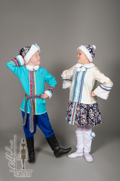 Хореографический костюм Зимние забавы для девоч